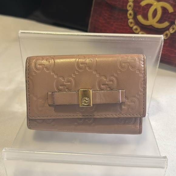 Gucci leather embossed Guccissima GG key case EUC - Picture 3 of 10